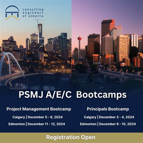 Registration is open for our Winter PSMJ A/E/C Bootcamps in Calgary and ...