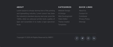 Image result for Footer Code