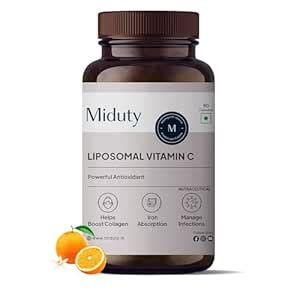 Miduty Liposomal Vitamin C Supplement Bioavailability, Antioxidant ...