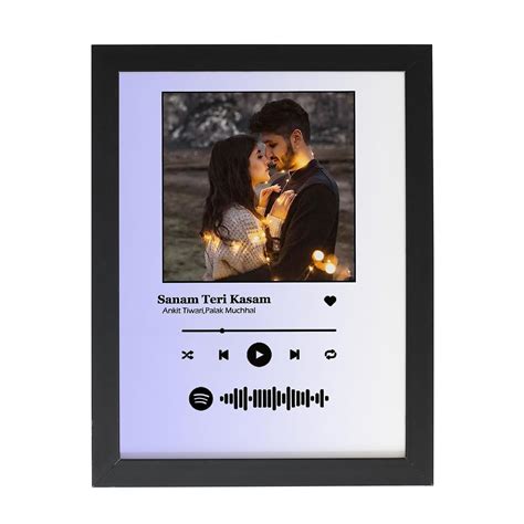 Buy FA6 wood Spotify Rectangular Shape Wall Mount Photo Frame ...