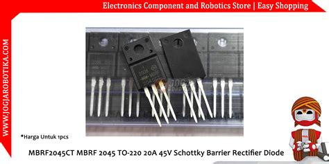MBRF2045CT MBRF 2045 TO-220 20A 45V Schottky Barrier Rectifier Diode