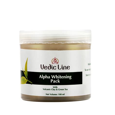 Vedic Line Alpha Brightning Pack, Reduce Spots And Acne With Volcanic ...