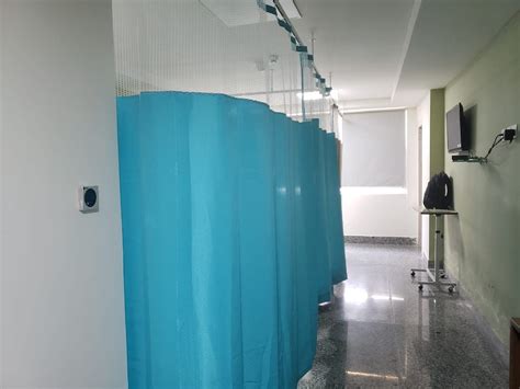 Buy AURA FAB Polyester Hospital Department Zig-Zag Curtain with Oval ...