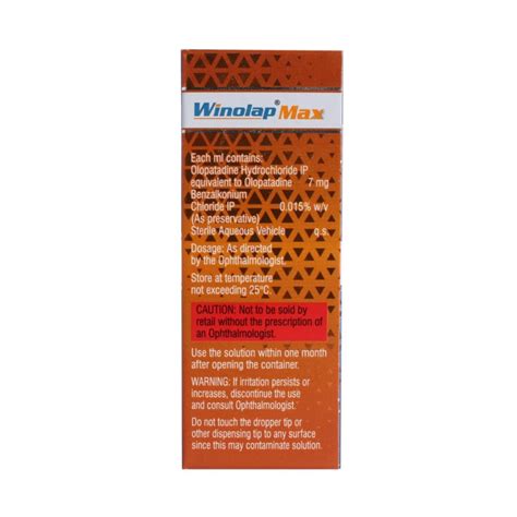 Winolap Max Eye Drops | Uses, Side Effects, Price | Apollo Pharmacy