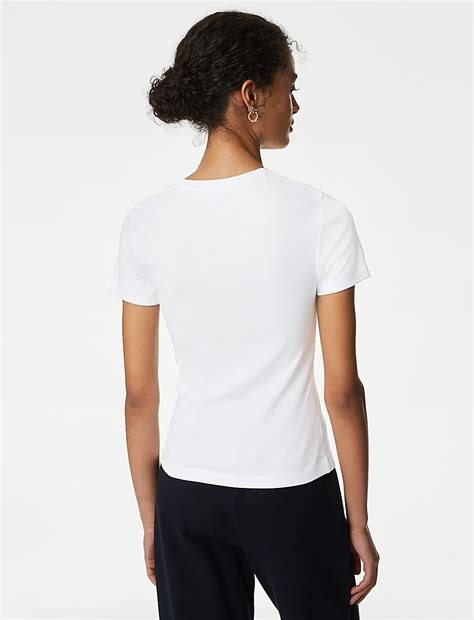 Buy Pure Cotton Slim Fit T-Shirt at Marks & Spencer