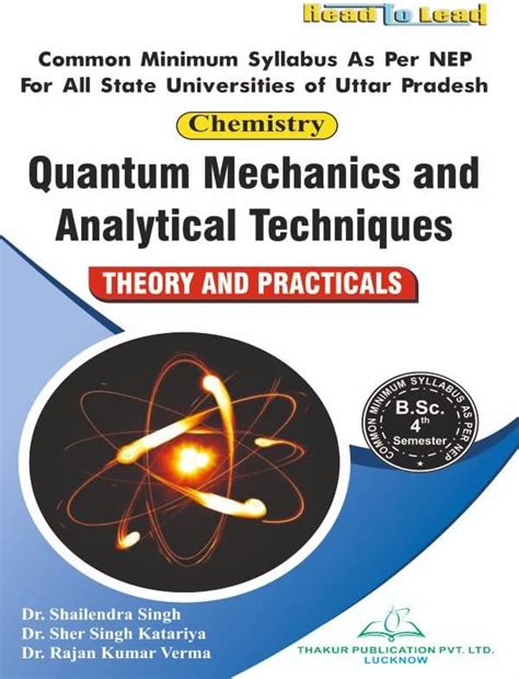 ( Chemistry ) Quantum Mechanics and Analytical Techniques U.P State NEP ...