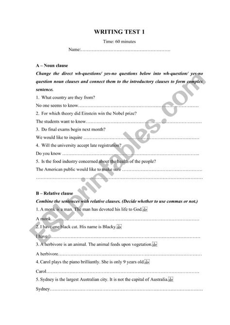 Image result for Mock Test Free Writing