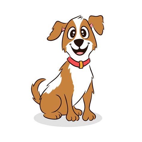Free cute dog animal cartoon character vector. happy dog illustration ...