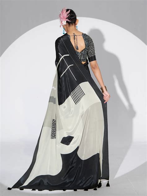 PURE CREPE DIGITAL PRINTED SAREE