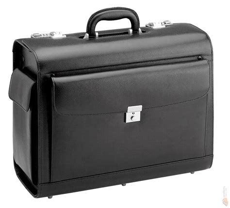 d&n Kožený pilotní kufr 2687-01 černý : Kabelky, peněženky, tašky, batohy, aktovky