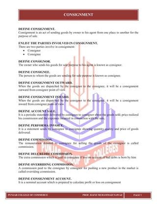 Rezultat imagine pentru Consignment Account Lecture