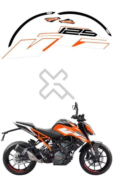 Grayfixx Duke 125 Bs6 Sticker | Duke 125 Sticker : Amazon.in: Car ...