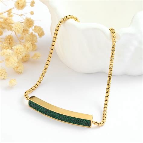 Midnight Enamel Gold Bracelet | Salty – Salty Accessories