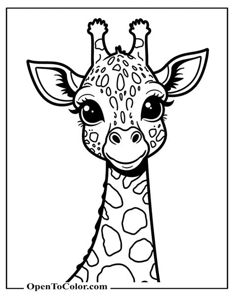 Giraffe Coloring Pages (44+ Easy and Free Printable PDF)