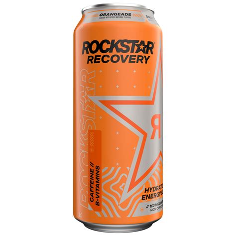 Rockstar Recovery Orange with Electrolytes Energy Drink, 16 oz Can ...