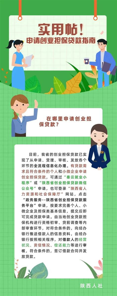 陕西省申请创业担保贷款指南