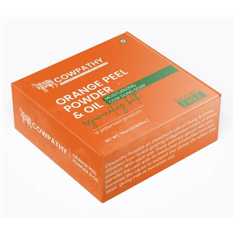 Cowpathy Cow Dung Orange Moisturizing Bath Soap 75 GM – Gaurashtra.com