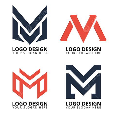 Vm logo letter monogram slash with modern logo Vector Image
