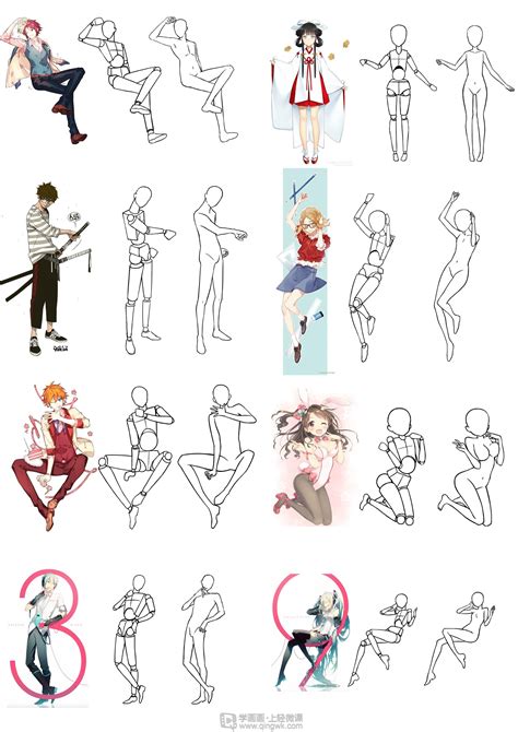作业：动漫人体绘画学习之日式漫画人体比例画法与训练 - JX-01-101 红苹仔 - 轻微课