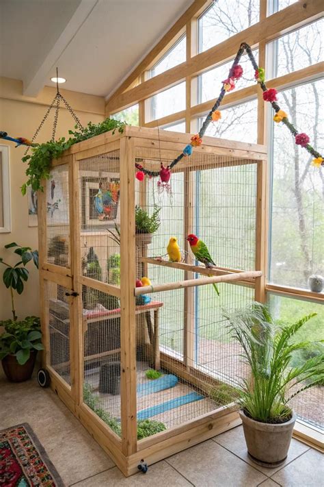 8+ Creative Indoor Aviary Ideas for Your Home | Bird cage decor, Large ...