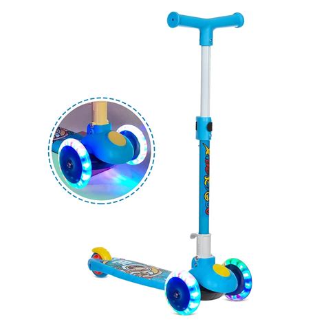 MUREN® Smart 3 Wheels Kick Scooter for 5-10 Years Kids with Adjustable ...