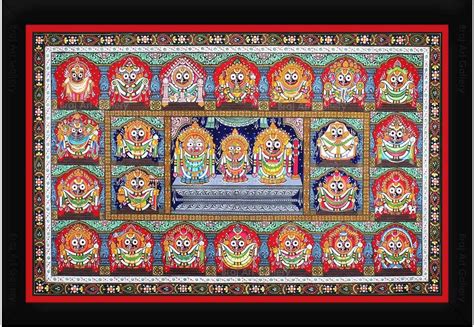 Braj Art Gallery Lord Jagannath 24 Avatar Darshan Pattachitra Painting ...