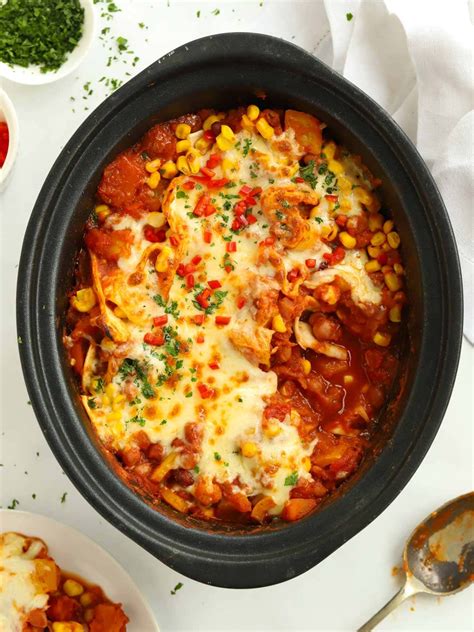Veggie Enchiladas {Slow Cooker Fakeaways}