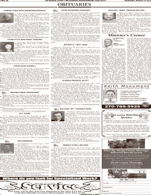 Fillable Online Page 2B the Meade county messenger, brandenburg ...