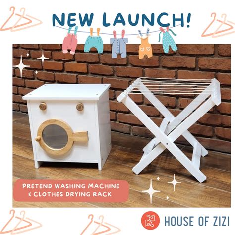 Play Washing Machine and drying rack – House of Zizi