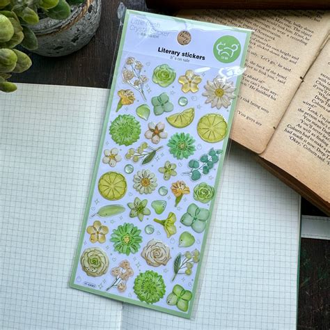 YTEA83|G-10| Little Fresh Crystal Sticker 3d foiled | 1 sheet | Lunar ...
