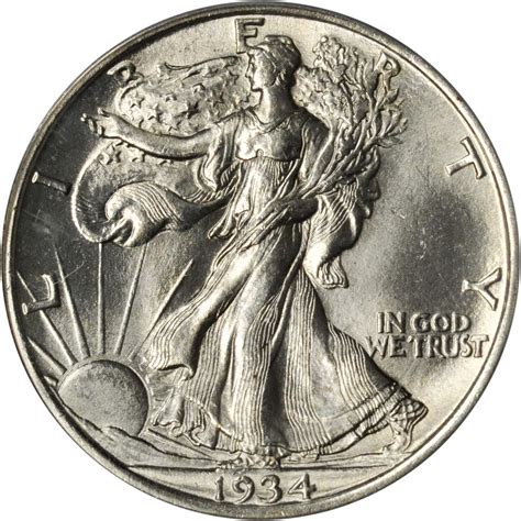 1934-D Walking Liberty Half Dollar. MS-64 (PCGS). CAC.拍卖成交价格及图片- 芝麻开门收藏网