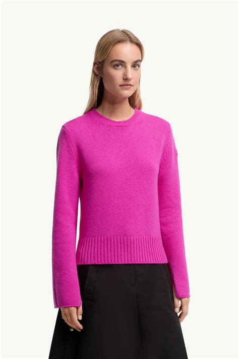 Pink Wool & Cashmere Jumper - Sweaters & Cardigans for Women | Moncler GB