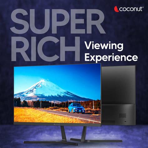 24HDA 24" LED Frameless Ultra slim HD Monitor, 75Hz Refresh Rate, 1080