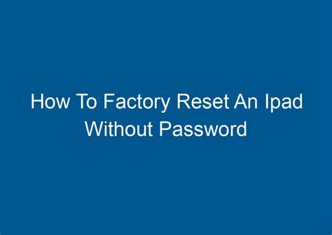 Image result for Factory Reset IPad Without Computer