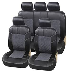 AUTOYOUTH Pu Leather Airbag Compatible Car Seat Covers Full Set-11pcs ...