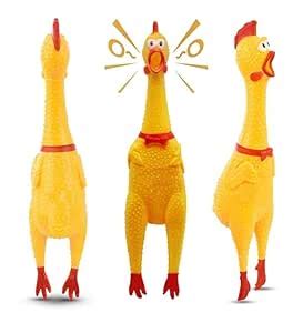 Buy PSK PET MART Squeeze Chicken Rubber Toy with Sound, BPA Free, Safe ...