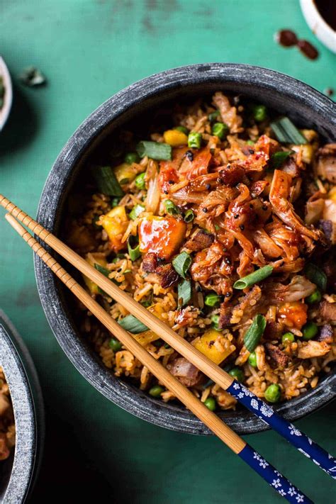 Kimchi Chicken and Bacon Fried Rice. - Half Baked Harvest