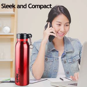 Cello Beatle Stainless Steel Vacuum Insulated Bottle, Yellow, 550ml ...