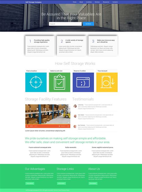 Storage Manager HTML Template 的图像结果