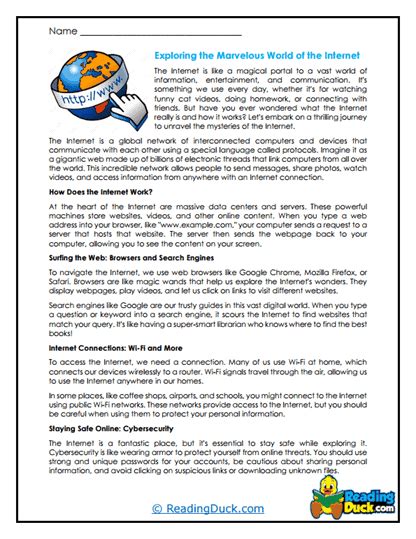 Computer Worksheet Internet 的图像结果