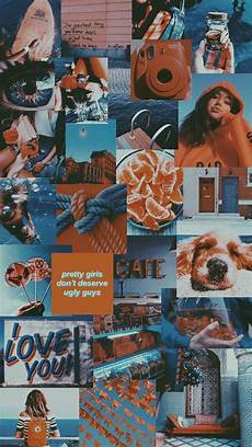 Retro Orange Aesthetic Wallpaper by Blue And Orange Aesthetic In 2019 Aesthetic Pastel Retro Orange Aesthetic Wallpaper