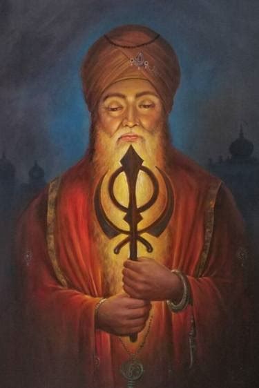 guru nanak dev ji painting ,portrait of guru nanak dev ji ,guru nanak ...