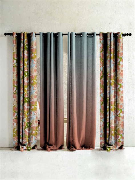 Buy SPACES DRAPE STORY Whimsical Garden Digital Printed Boho Twill ...