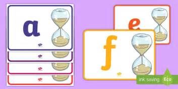 A-Z Alphabet on Egg Timers Display Posters - A-Z Alphabet on Egg Timers