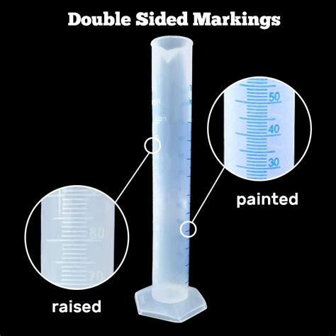 Kalevel 20pcs Plastic Graduated Cylinder Beaker Pipette Set Lab ...