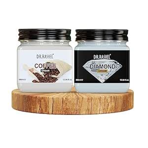 DR.RASHEL Coffee Cream & Diamond Cream For Face & Body (380 Ml Each ...
