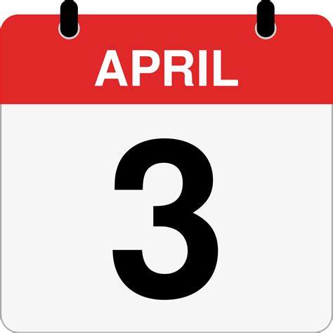 How Many Days Until April 3rd? - Inch Calculator