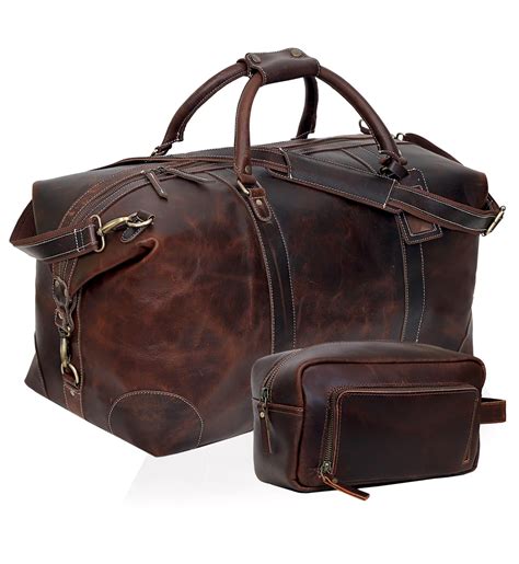 Dutch Leather Duffle Bag for Men | Denver Leather Craft