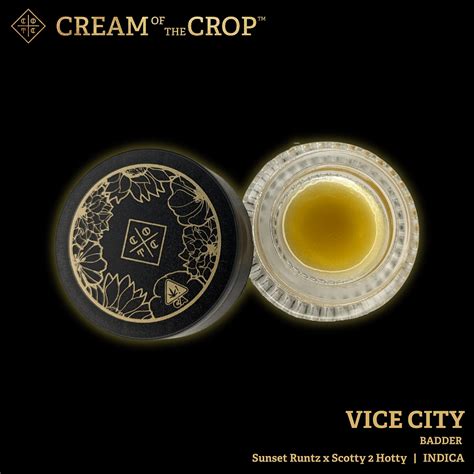 Cream of the Crop Gardens: Vice City | Badder | 1g | Leafly