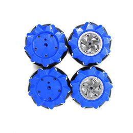 Buy 4pcs 80mm Mecanum Wheel Set – Omni Drive Wheels for TT Motor Robots